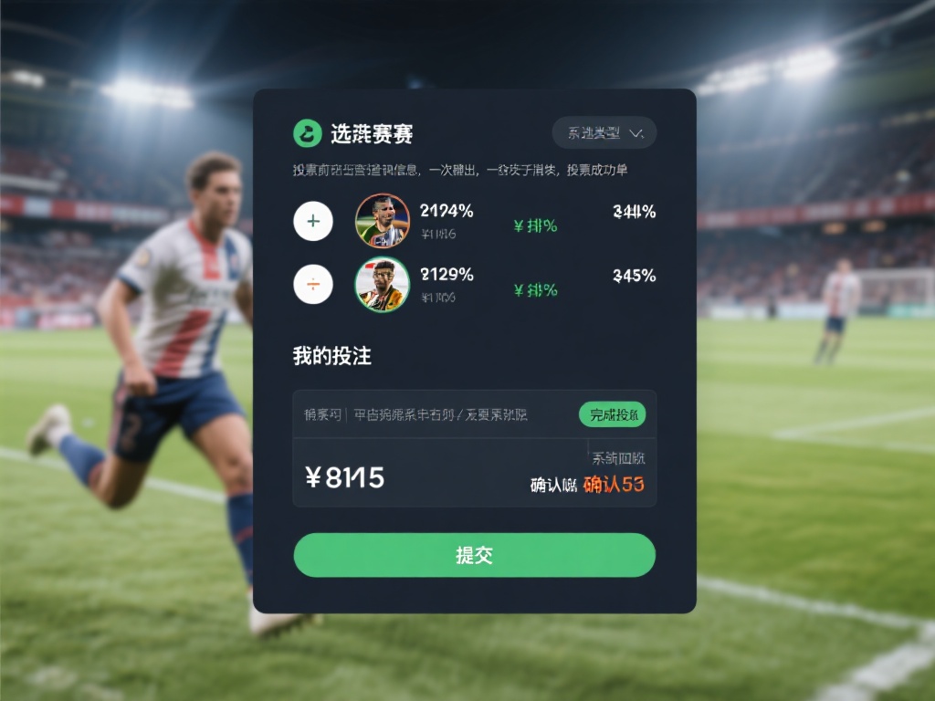 选定赛事和投注类型后，点击对应的赔率，系统会自动将